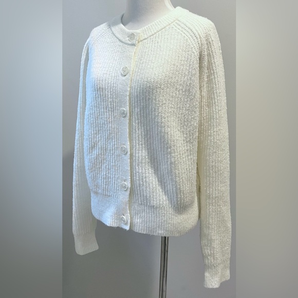 Cream Button Up Cardigan Universal Thread Large - Picture 2 of 5